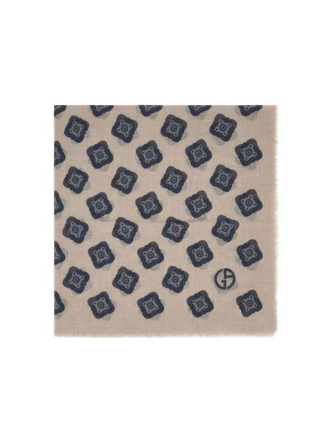 GIORGIO ARMANI floral-pattern scarf