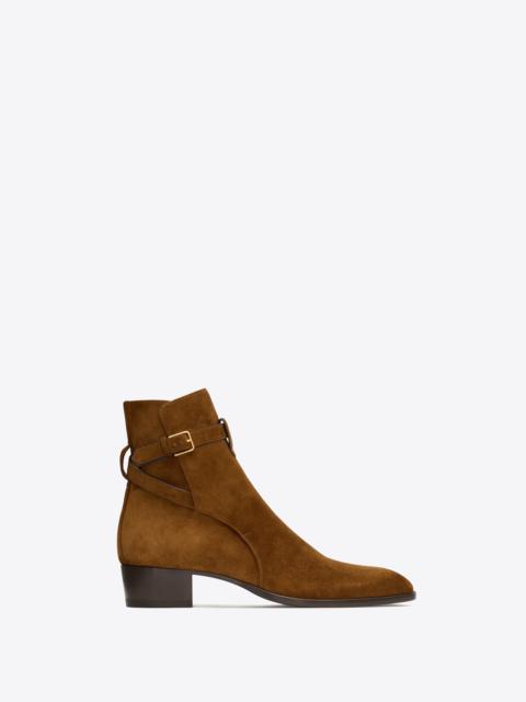 SAINT LAURENT wyatt jodphur in suede