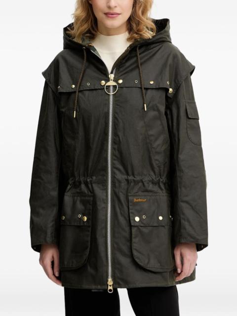 Barbour drawstring hooded jacket