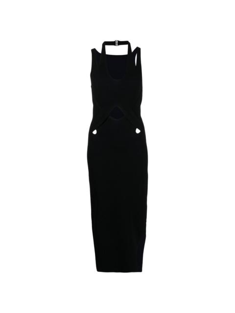 cut-out detail midi dress