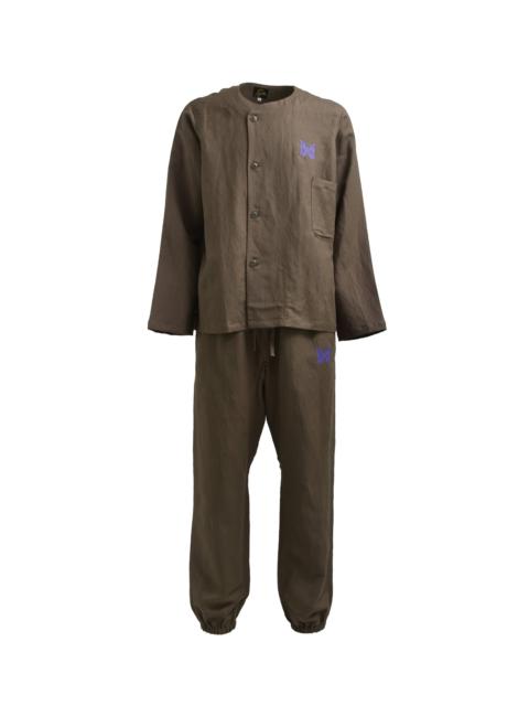 NEEDLES PAJAMA SET - L/R CANVAS / OLV