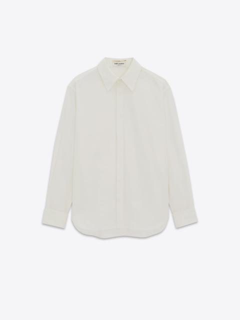 SAINT LAURENT boyfriend shirt in cotton poplin