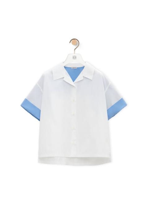 Short sleeve shirt in cotton