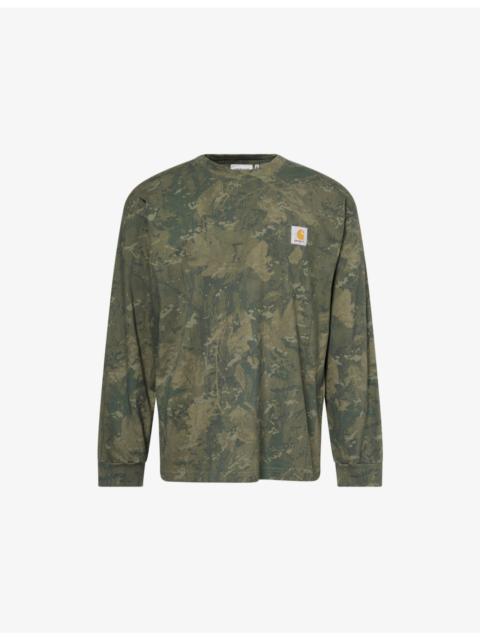 Carhartt Camo Combi Long-Sleeves Cotton-Jersey T-Shirt
