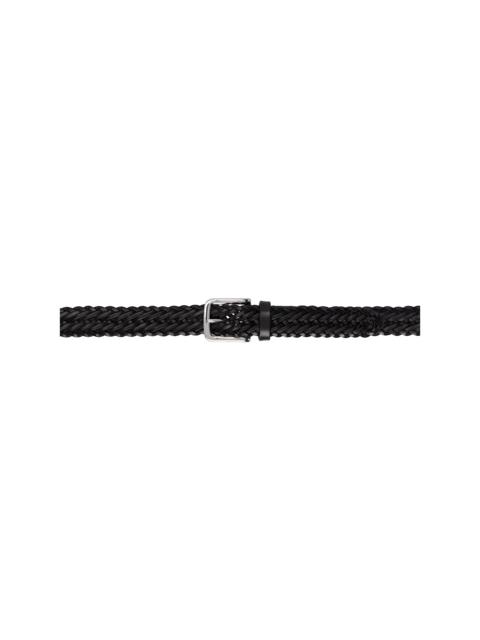 Anderson's Brown Narrow Woven Leather Casual Belt