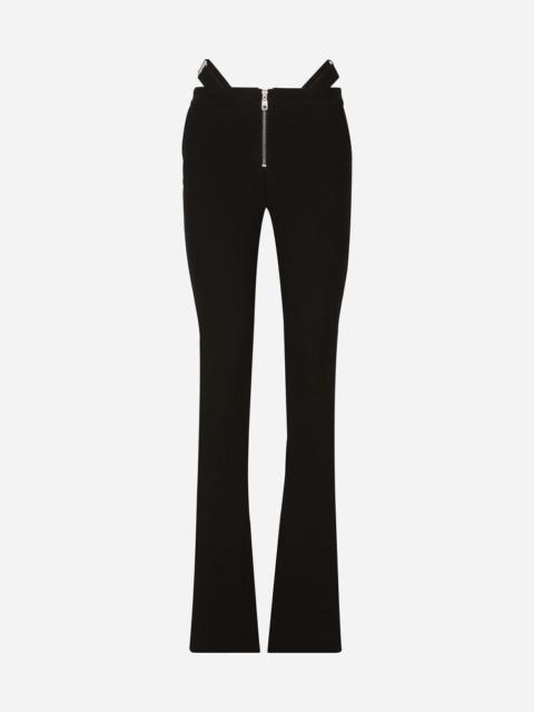 Dolce & Gabbana 5-pocket jersey pants with DG details