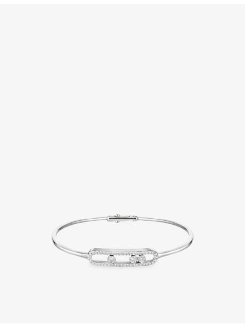 MESSIKA Move Classique 18ct Gold And 0.56ct Diamond Bangle