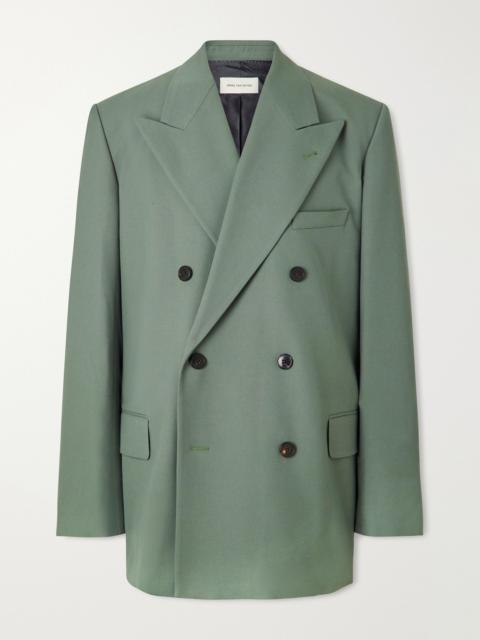 Dries Van Noten Bosier Double-Breasted Wool-Gabardine Blazer
