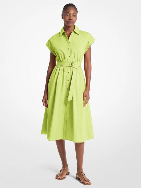MICHAEL KORS Cotton Poplin Midi Dress