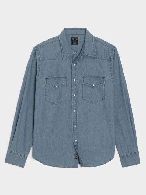 TODD SNYDER Chambray Western Shirt