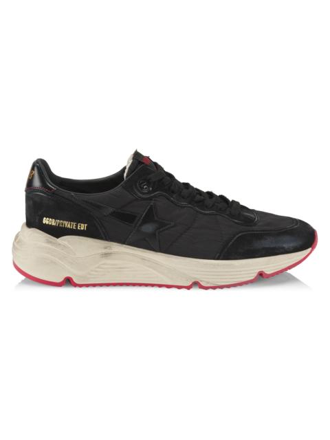 Golden Goose Men's Running Sole Low-Top Sneakers - Black