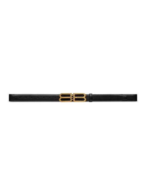 BALENCIAGA Men's BB Signature Belt 30mm - Black