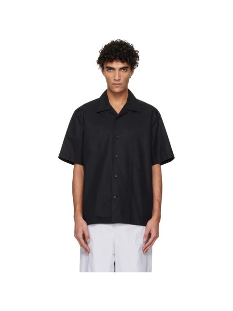 Jil Sander Black Embroidered Shirt