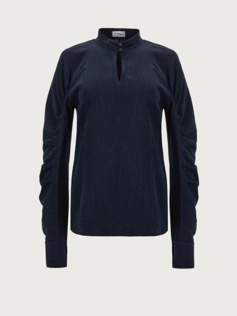 FERRAGAMO SILK CREPON SHIRT