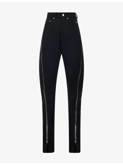 Rick Owens Bolan Zip-Around Wool Trousers