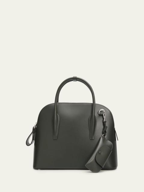 MICHAEL KORS COLLECTION Kaitlin Large Dome Box Leather Top-Handle Bag