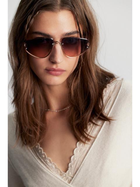 FREE PEOPLE Bennie Rimless Sunglasses