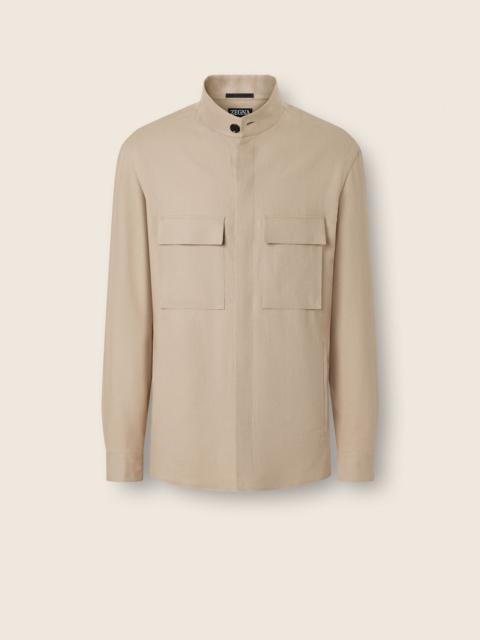 ZEGNA OASI LINO OVERSHIRT