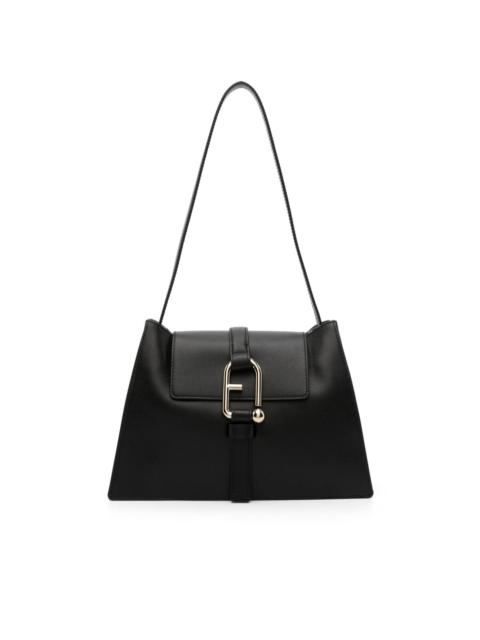 logo-buckle shoulder bag