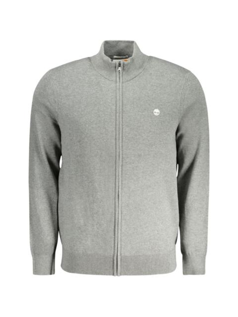 Timberland logo-embroidered zip-up cardigan