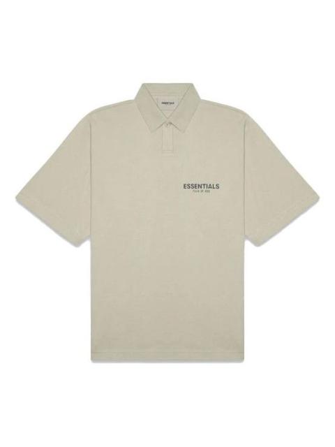 ESSENTIALS Fear of God Essentials FW20 Logo Polo Shirt 'Moss' FOG-FW20-297