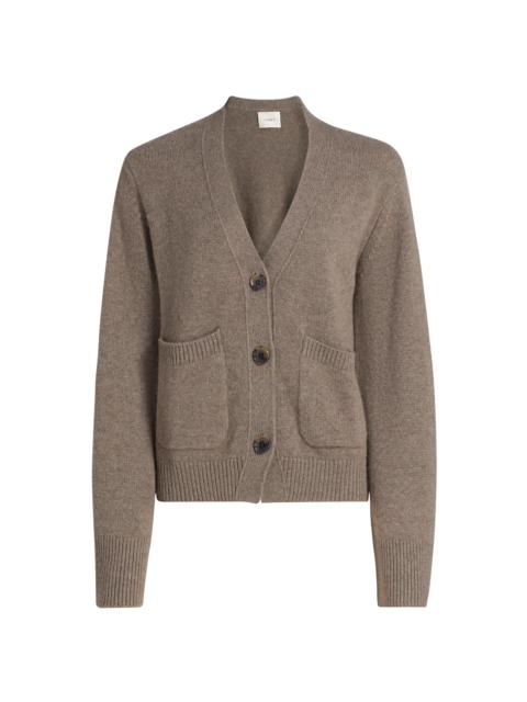 LISA YANG Women's Danni Cashmere Relaxed-Fit Cardigan - Truffle