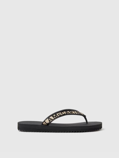 Stella McCartney Logo Webbed Thong Sandal