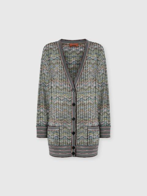 Missoni Oversized viscose-blend cardigan with sequins