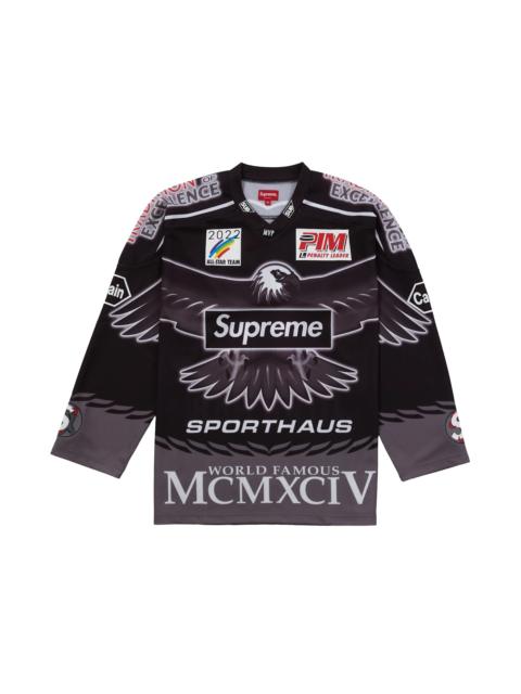 Supreme Supreme Eagle Moto Jersey Black