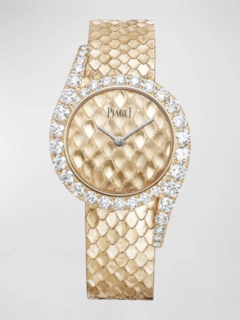 Piaget Limelight Gala 32mm 18K Rose Gold Diamond Bezel Watch