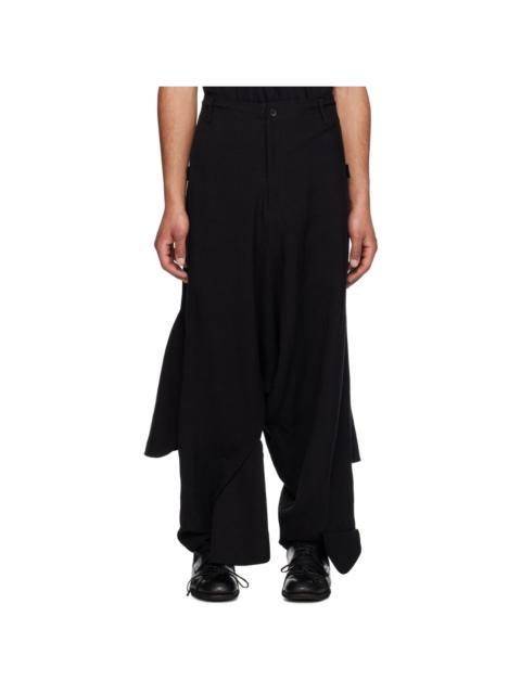 Yohji Yamamoto Black Sarouel Cargo Pants