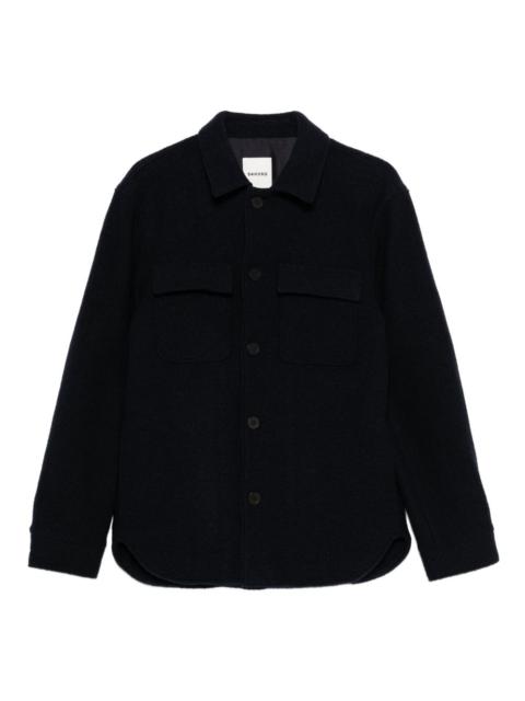 Sandro wool flap-pocket jacket