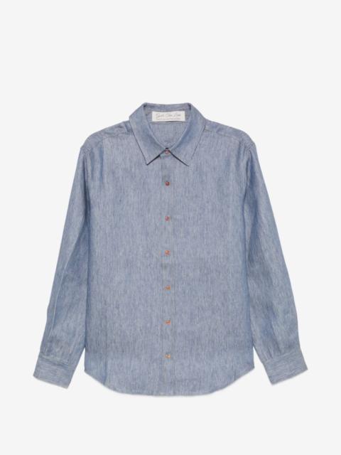 God’s True Cashmere denim linen shirt