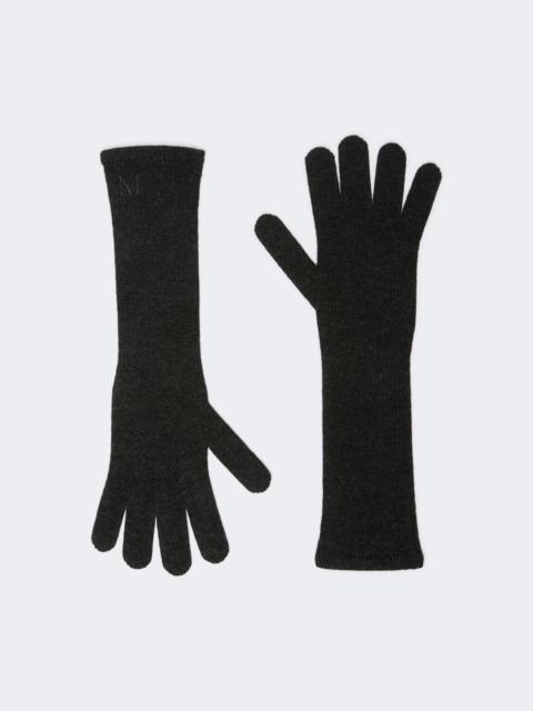 Max Mara JOCK Long cashmere gloves - MEDIUM GREY