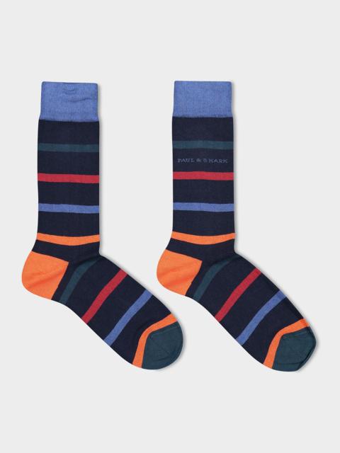 Paul & Shark Cotton Stretch socks with contrasting stripes
