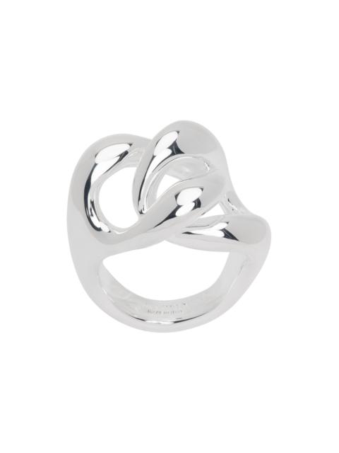 Silver Curb Chain Ring