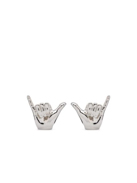 Y/Project Shaka sign earrings