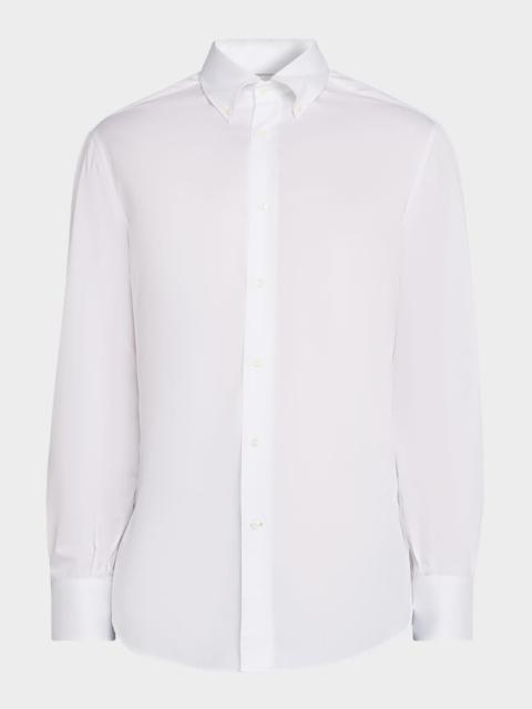 Brunello Cucinelli Men's Twill Classic Fit Button-Down Shirt