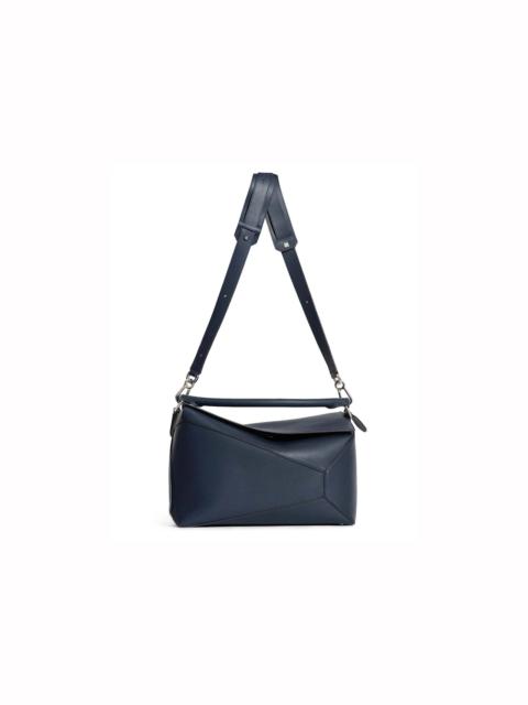 Loewe LOEWE Large Puzzle Bag In Classic Calfskin Abyss Blue