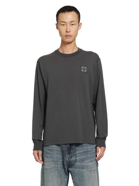 Stone Island 2100025 Cotton Jersey 'fissato' Effect Ls T-shirt