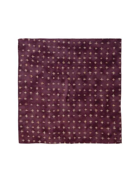 visvim SILK SCARF PURPLE