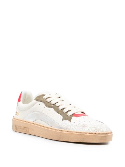 DSQUARED2 Dsquared2 Cracked-effect Panelled Sneakers