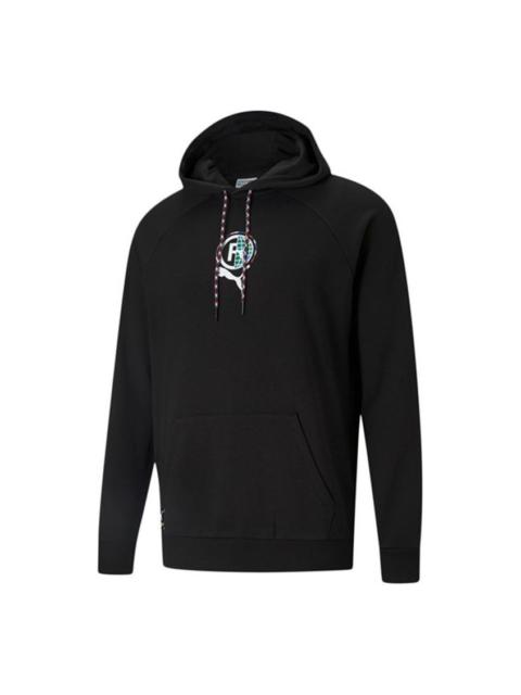 PUMA Puma International Graphic Hoodie 'Black White' 531329-01