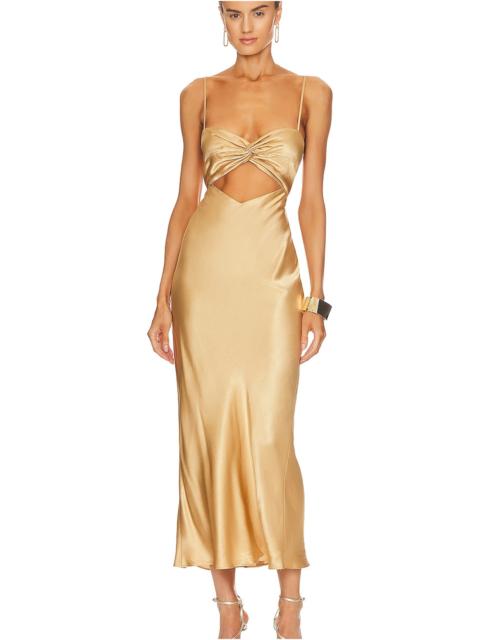 SHONA JOY Oliviera Twist Front Midi Dress