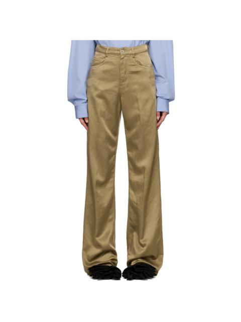 Khaki Creased Pants