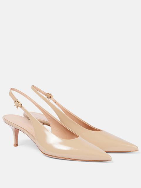 Gianvito Rossi 55mm 로비 슬링 포인트 펌프