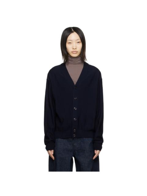 Lemaire Gray Relaxed Twisted Cardigan | REVERSIBLE