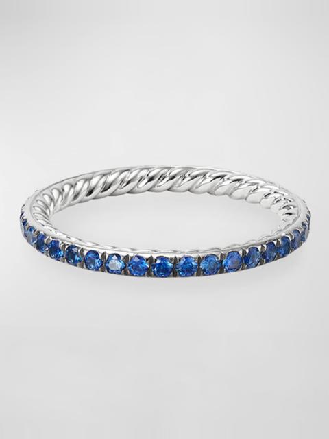 DAVID YURMAN DY Eden Band Ring with Gemstones in Platinum