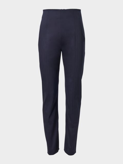 CAROLINA HERRERA Mid-Rise Slim-Leg Ankle Pants