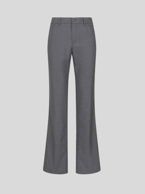 STRIPED WOOL TROUSERS